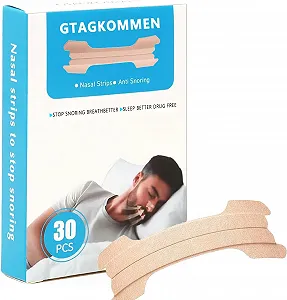 Пластыри для носа Breathe Better, 30 шт., средство от храпа - Фото 1