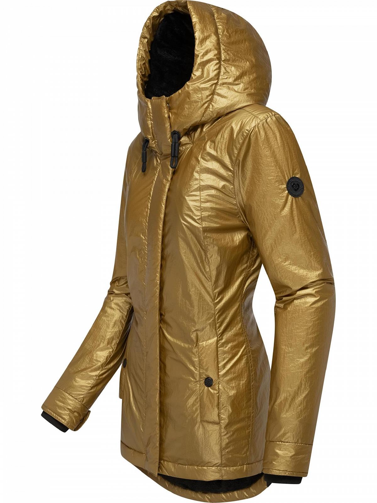 Куртка зимняя Ragwear Monadde Bling YOUMODO Женская Теплая Блестящая с Капюшоном, фото №3