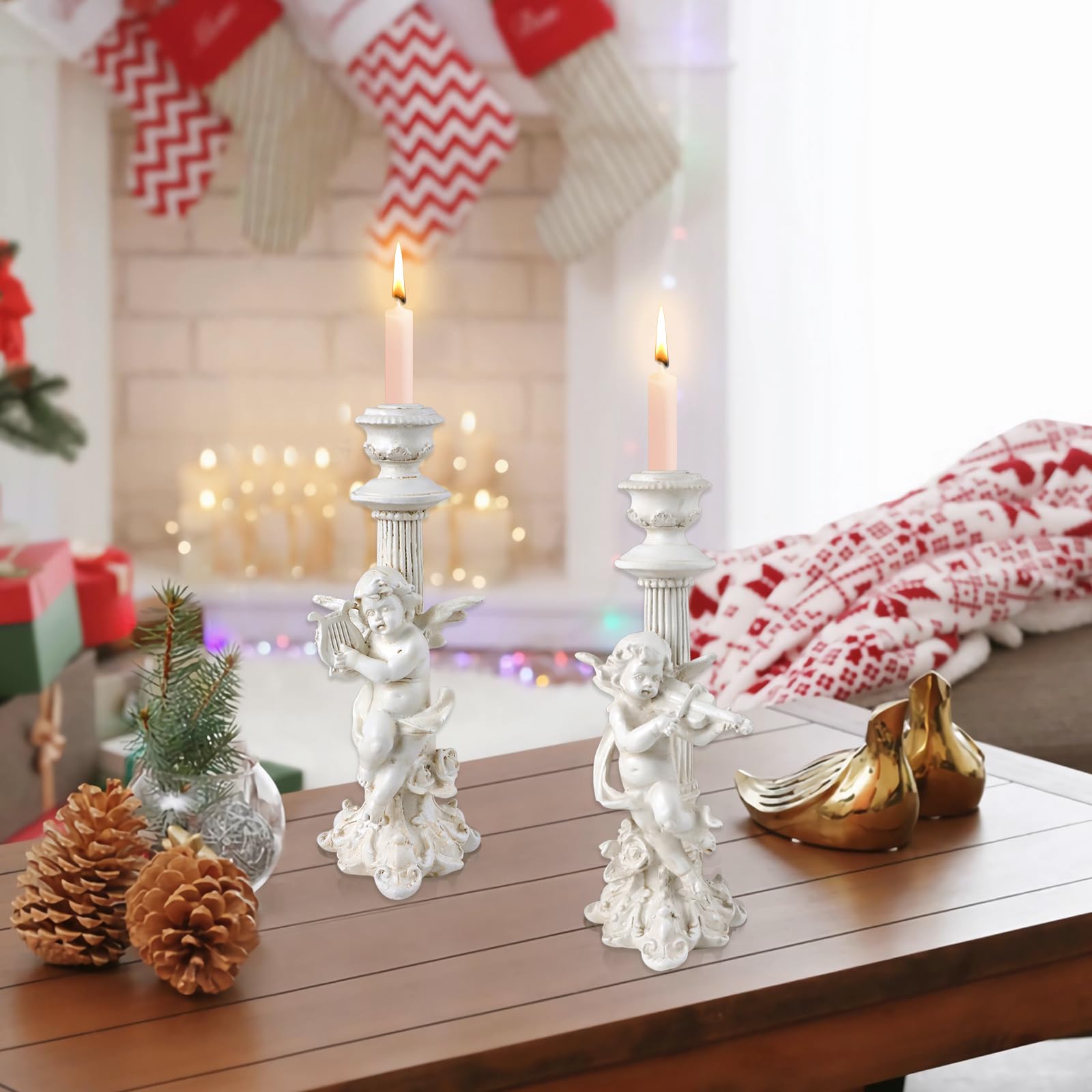 Свічник фігура ангела 1 пара смоляна грецька колона висока, фото №6 Свічник фігура ангела 1 пара смоляна грецька колона висока, фото №6