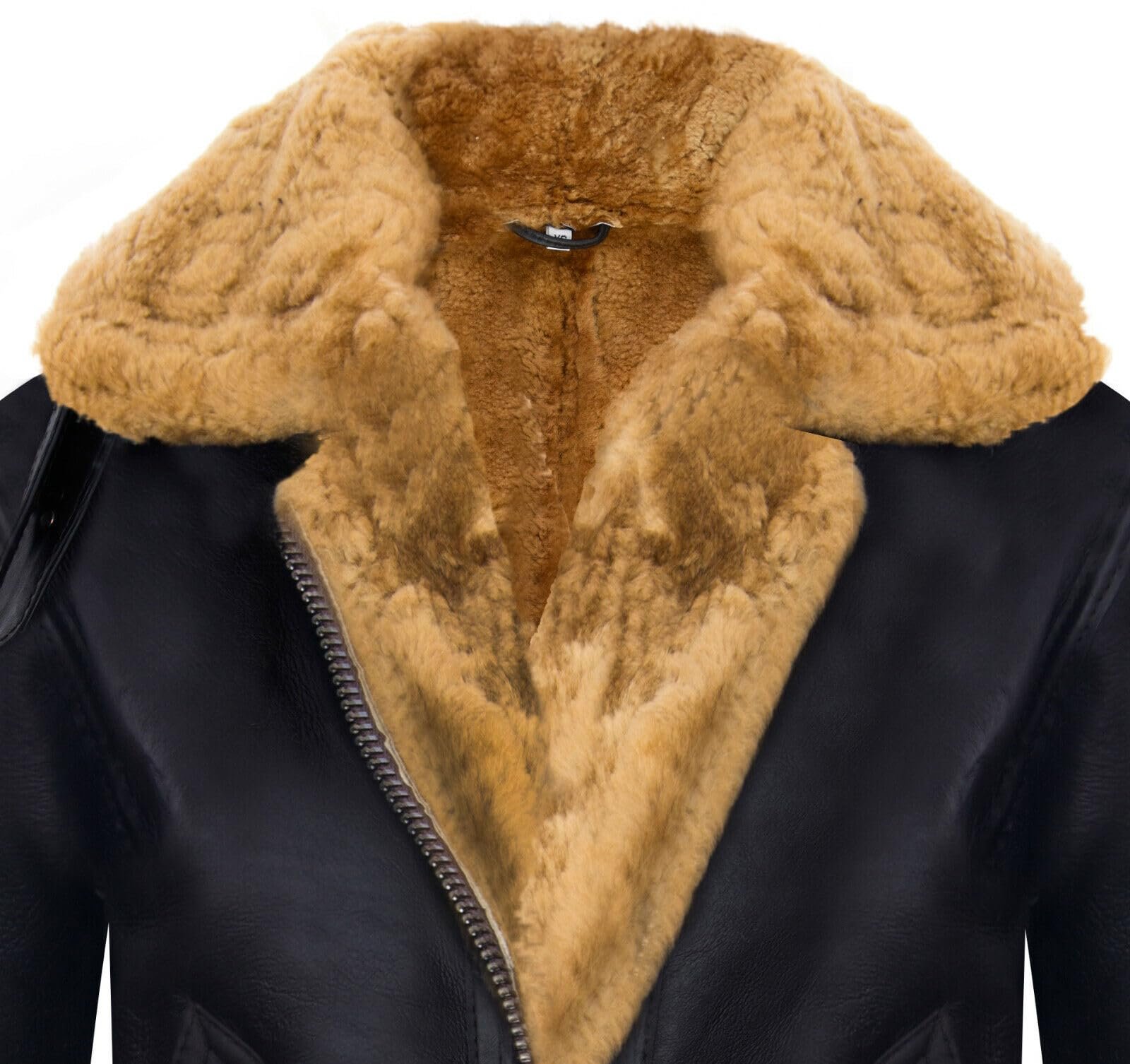 Куртка Infinity Leather Женская с капюшоном из овчины B3 Кожаная куртка пилота, фото №5