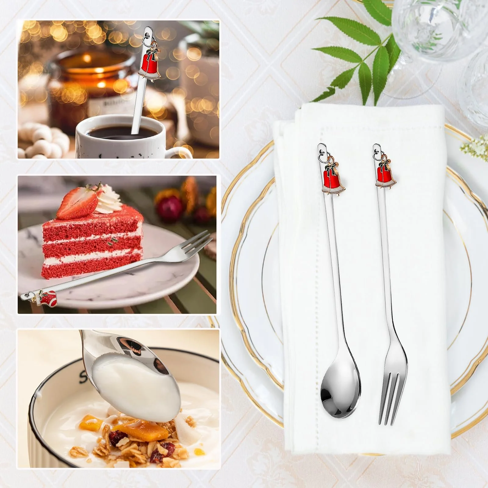 Набор рождественской посуды, 12 предметов, фото №6