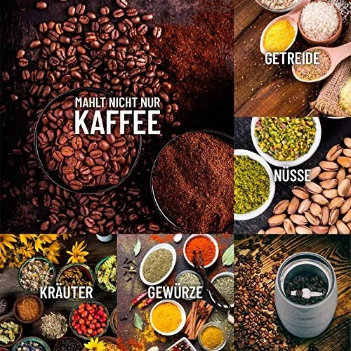 Електрична кавомолка Lauben 200ST 200 Вт, корпус з нержавіючої сталі, фото №6 Електрична кавомолка Lauben 200ST 200 Вт, корпус з нержавіючої сталі, фото №6