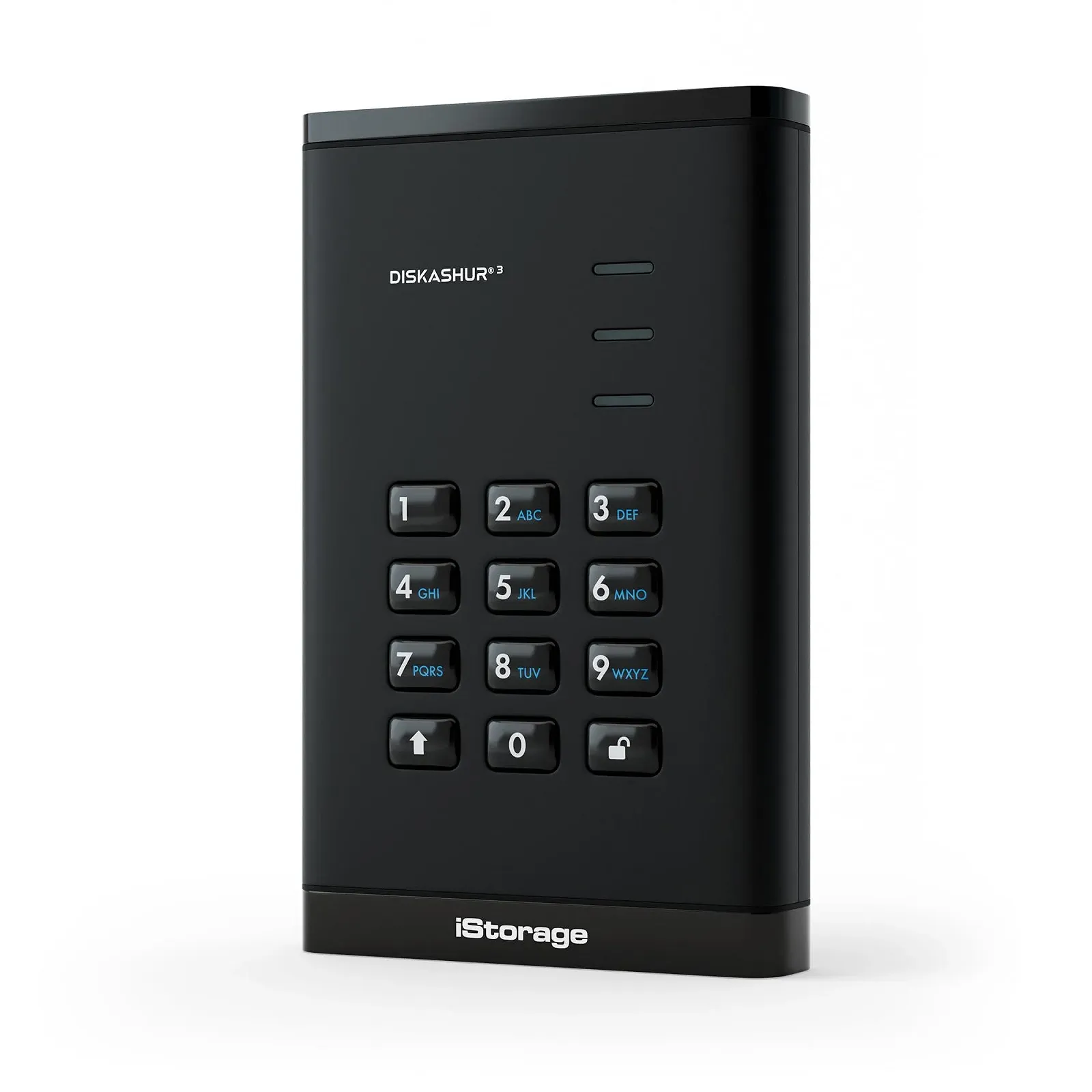 Портативний жорсткий диск iStorage diskAshur3 HDD 4 ТБ Чорний, фото №1