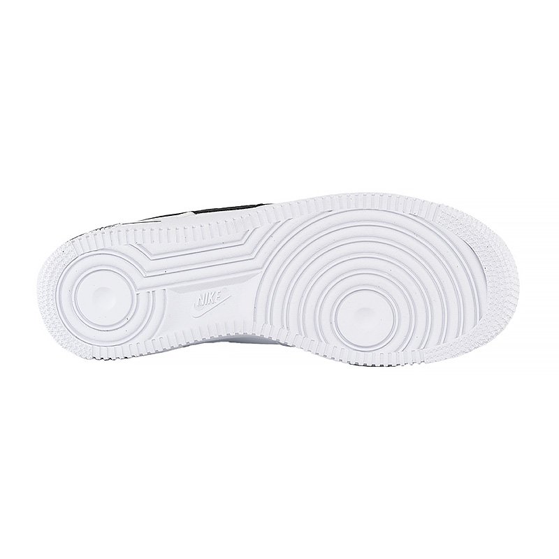 Кроссовки Nike Air Force 1 Low Cut Out Swoosh белые с черным (GS) размер 38.5, фото №4