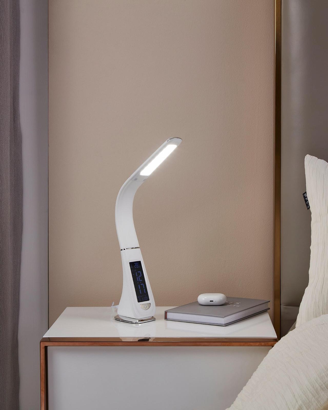 Настольная светодиодная лампа EGLO Cognoli Touch Dimmable Alarm Clock Белая, фото №4