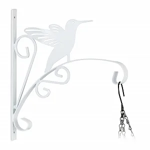 Держатель для подвесных корзин Relaxdays Птица Настенный 30 x 29.5 x 2 см Железо Белый - Фото 1