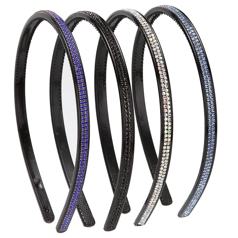 Обруч Lonedy Жіночий, 4 шт, зі стразами та кришталем, фото №1