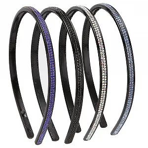 Обруч Lonedy Женский, 4 шт, со стразами и хрусталем - Фото 1