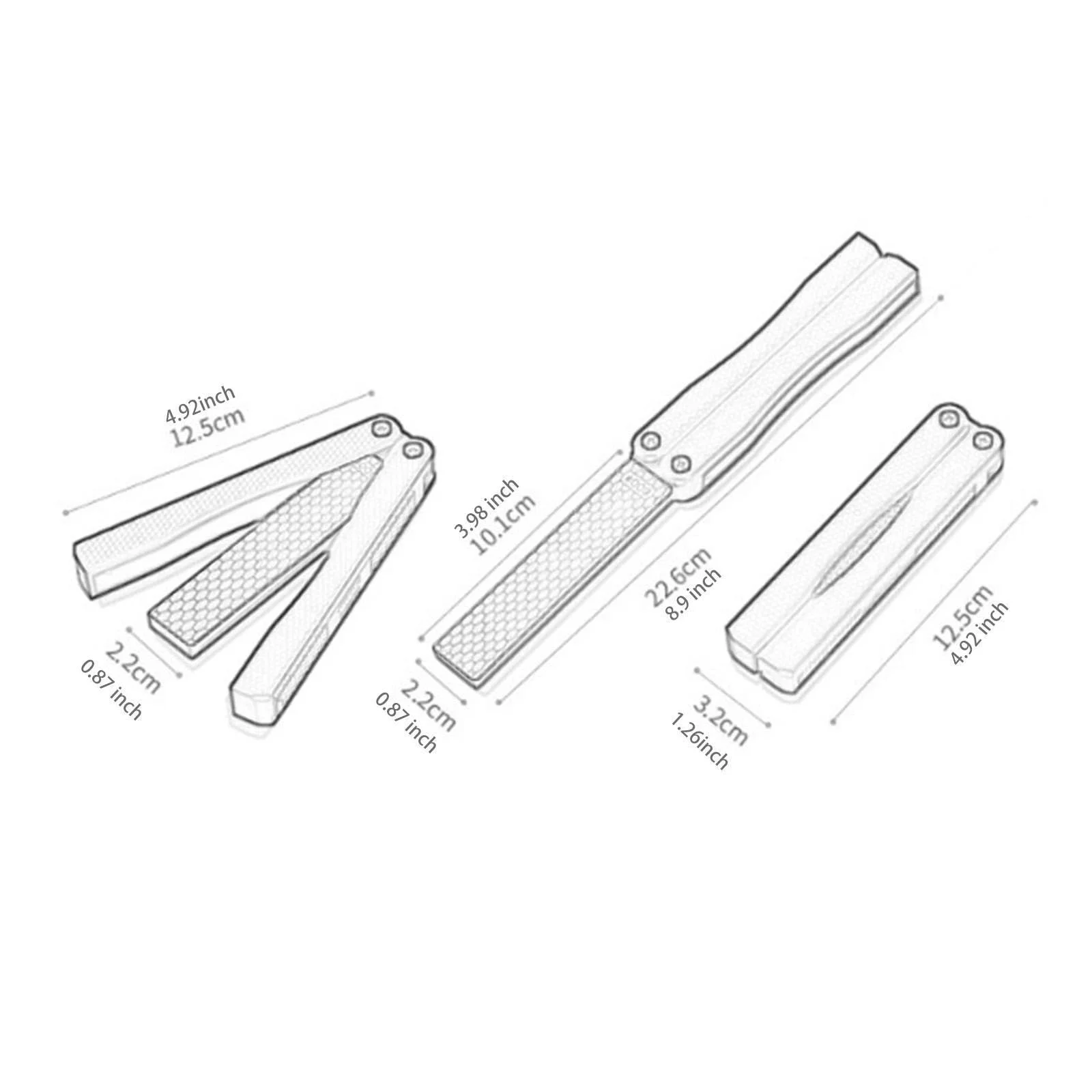 Точилка для ножей двухсторонняя алмазная оранжевая, фото №2