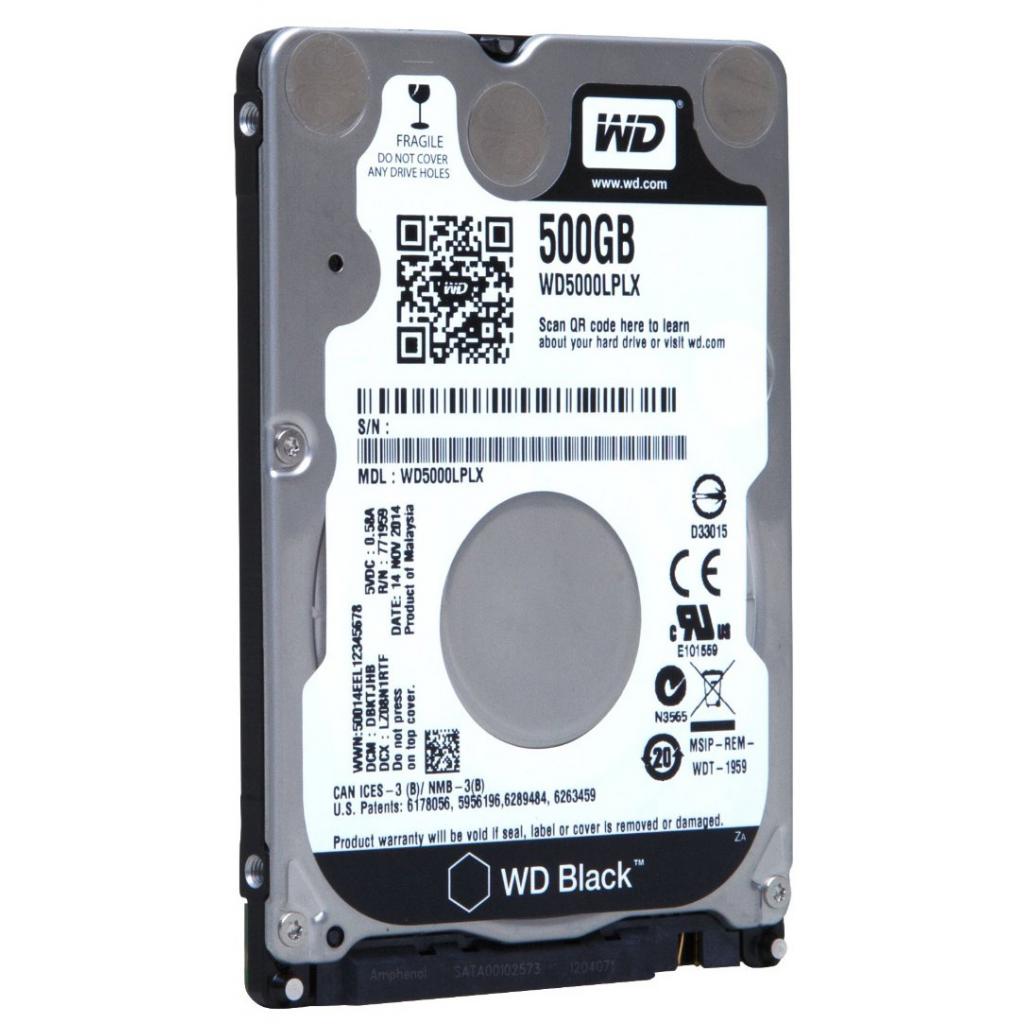Внутрішній жорсткий диск Western Digital 500ГБ 7200 обертів в хвилину 32МБ 2.5" SATA WD5000LPLX, фото №2