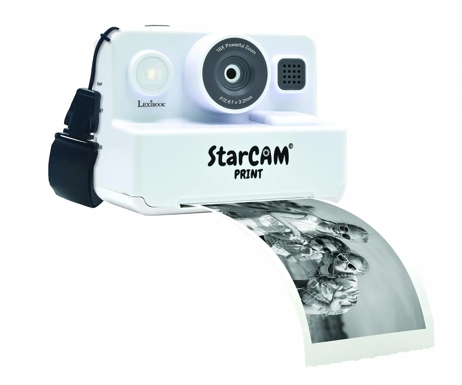 Камера мгновенной печати Lexibook StarCAM DJ160LXB HD с набором для декора и картой 32GB White, фото №2