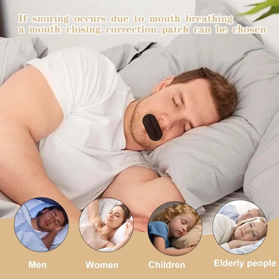 Пластыри для сна 30 шт. Против храпа, против дыхания ртом, гипоаллергенные и дышащие, пластыри против храпа, фото №2