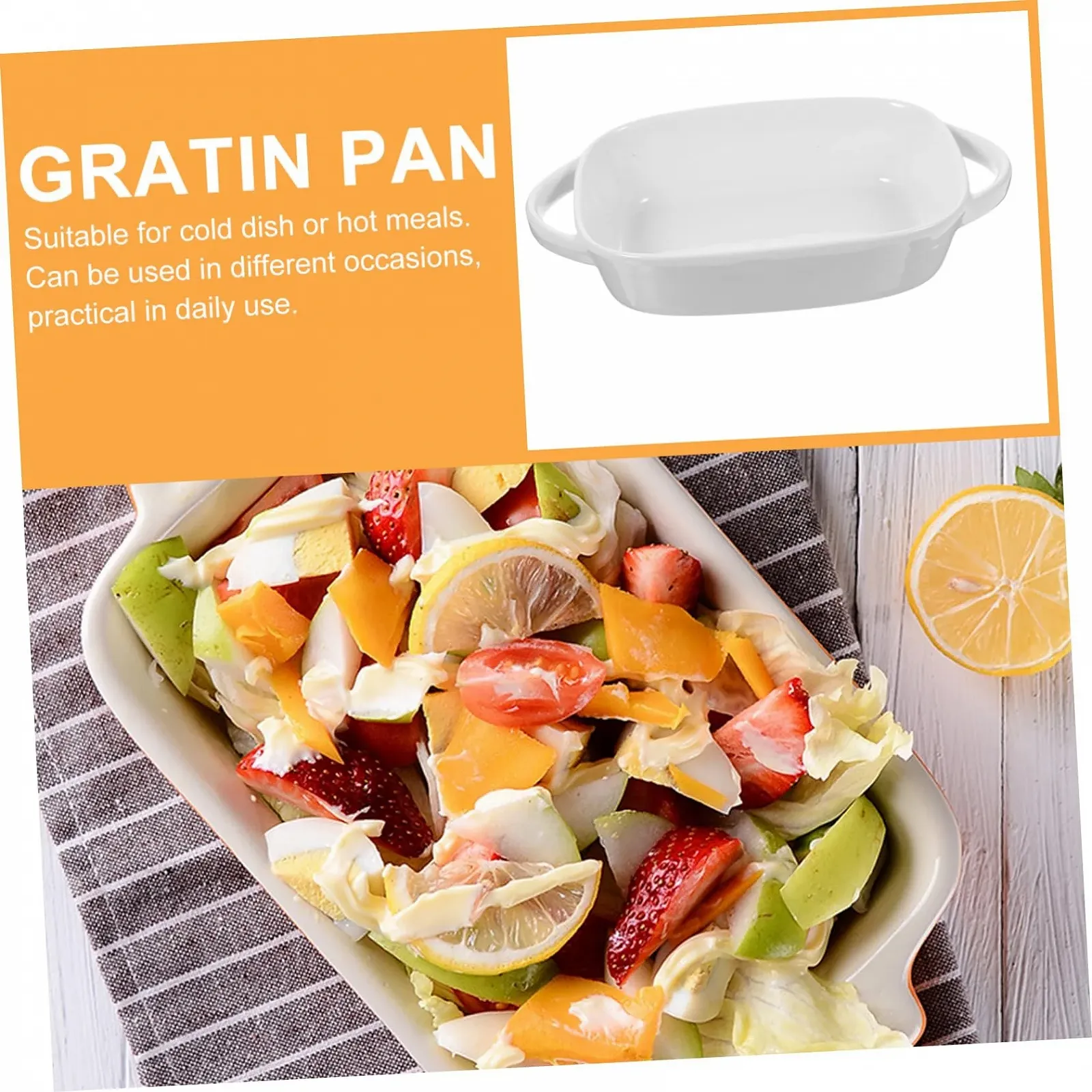 Форма для запекания Zerodeko керамическая с ручками гладкая поверхность, фото №5