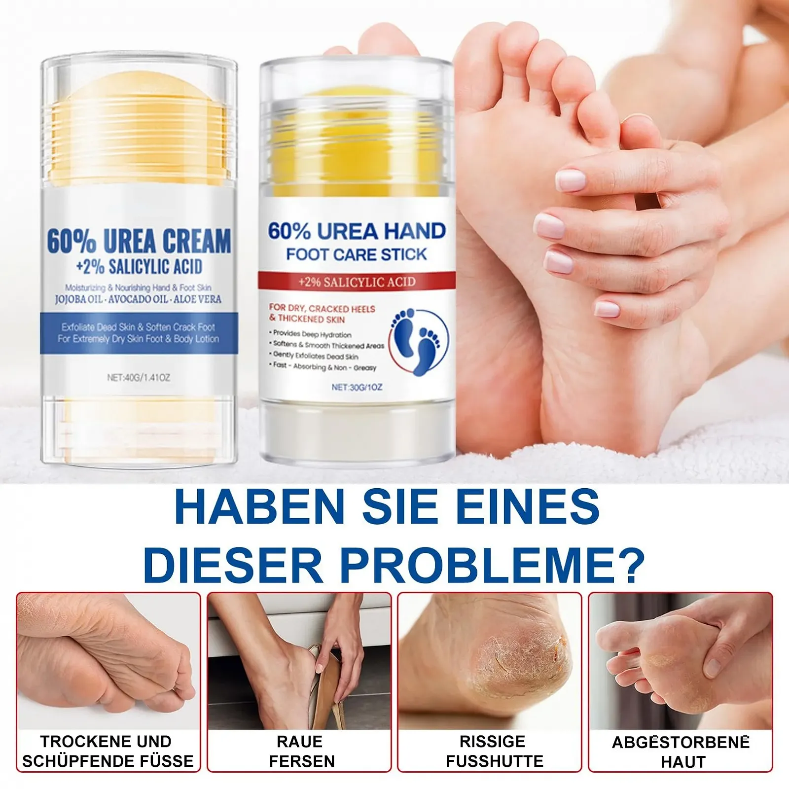 Крем для ног с мочевиной 60% 2 упаковки, фото №3