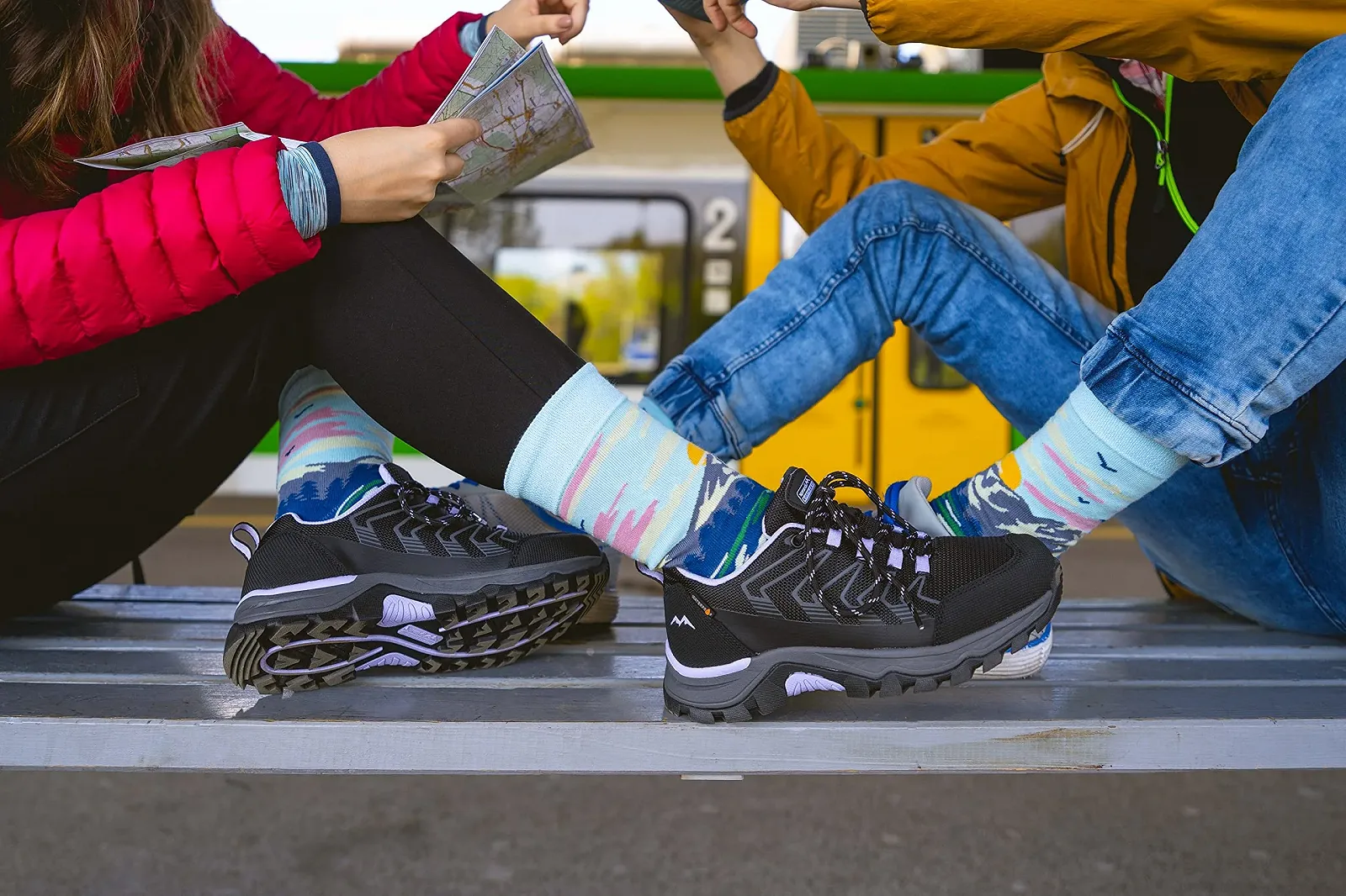 Шкарпетки Унісекс Кольорові Rainbow Socks Mountain Hut - 1 пара, фото №4 Шкарпетки Унісекс Кольорові Rainbow Socks Mountain Hut - 1 пара, фото №4