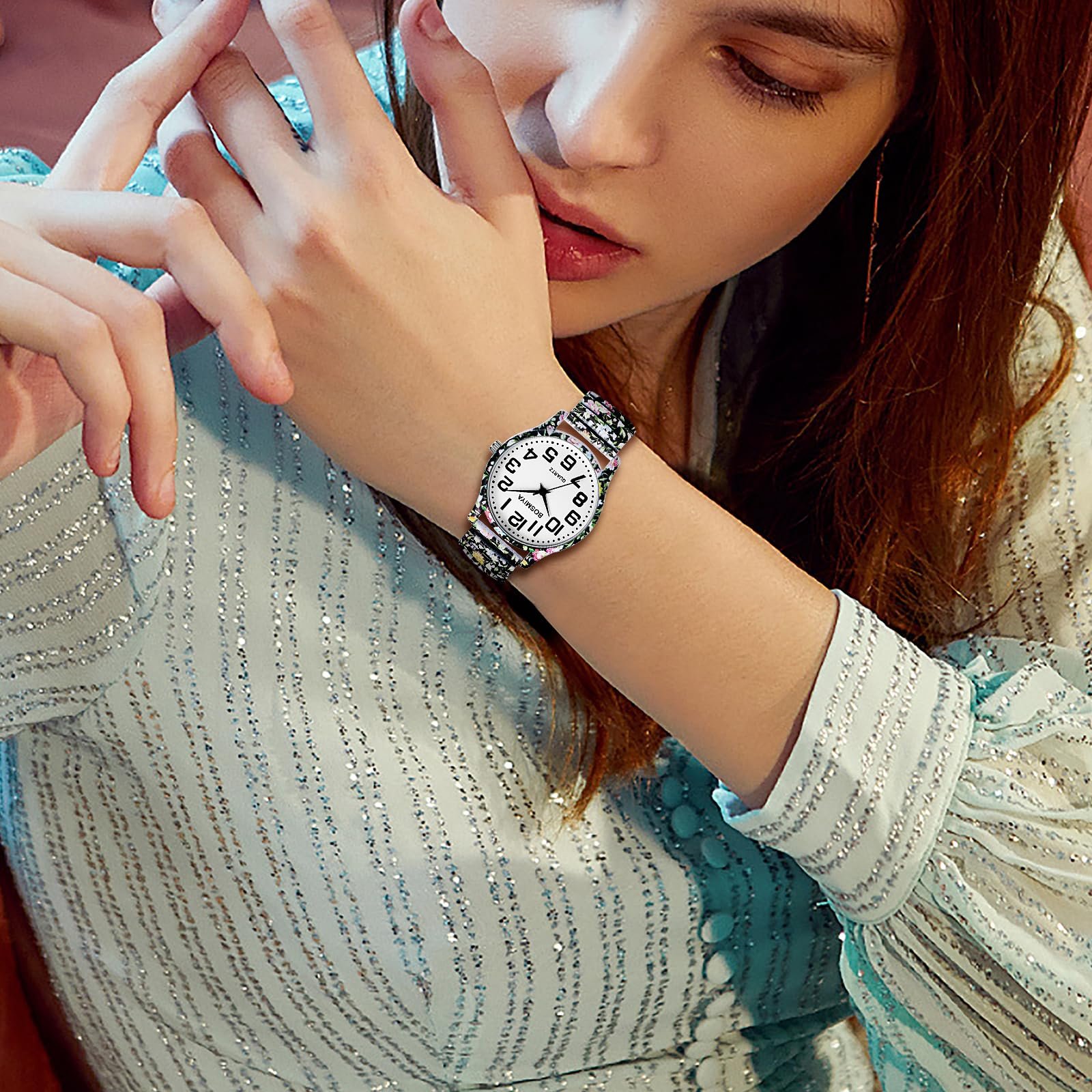 Жіночий наручний годинник OIDEA Еластичний Богемний, фото №4