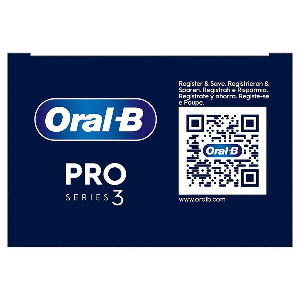 Електрична зубна щітка Oral-B Pro Series 3D, біла, 1 x 3D чистяча насадка, видаляє наліт, 3 режими чищення, таймер, акумуляторна, фото №6