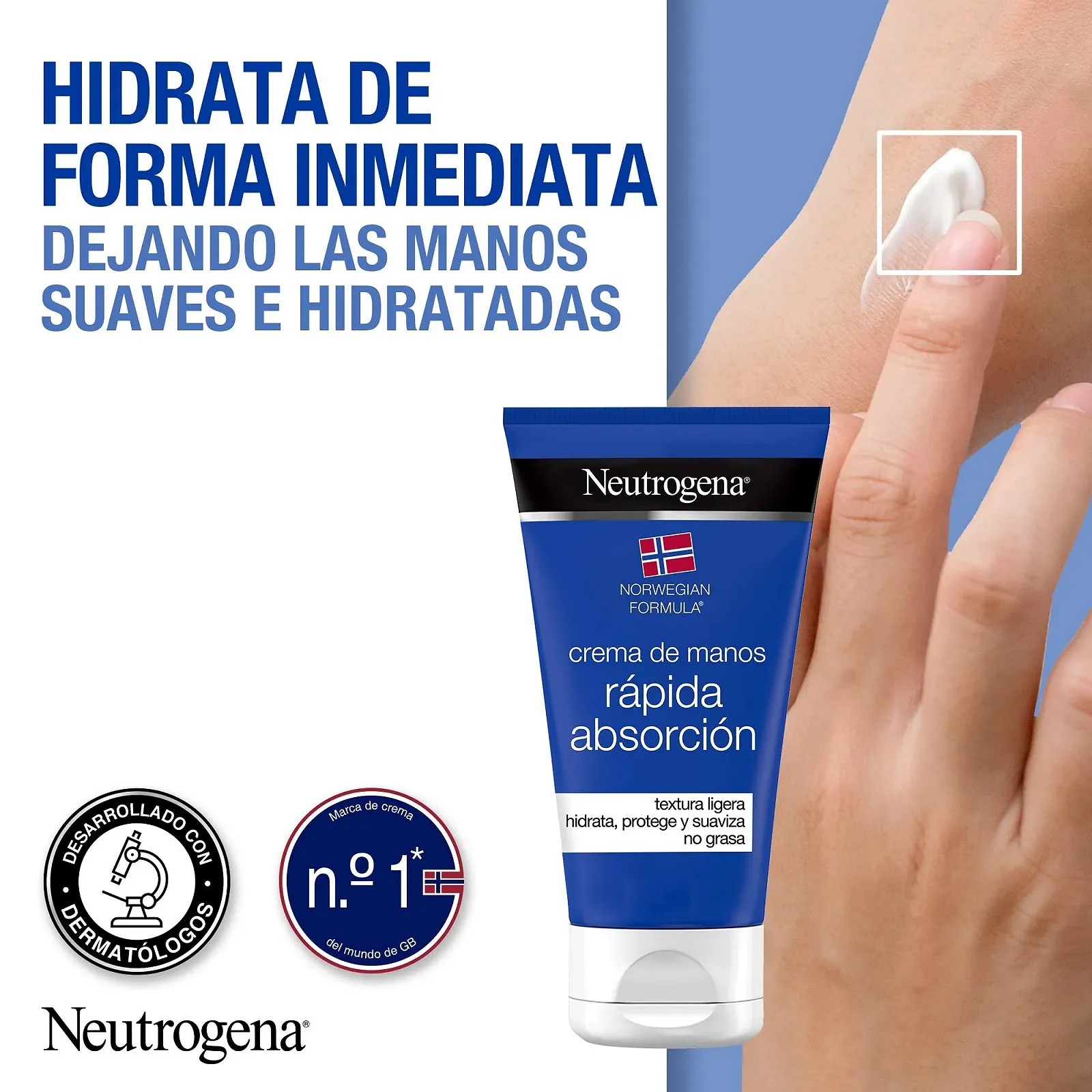 Крем для рук Neutrogena Norwegian Formula швидке поглинання 75 мл, фото №2