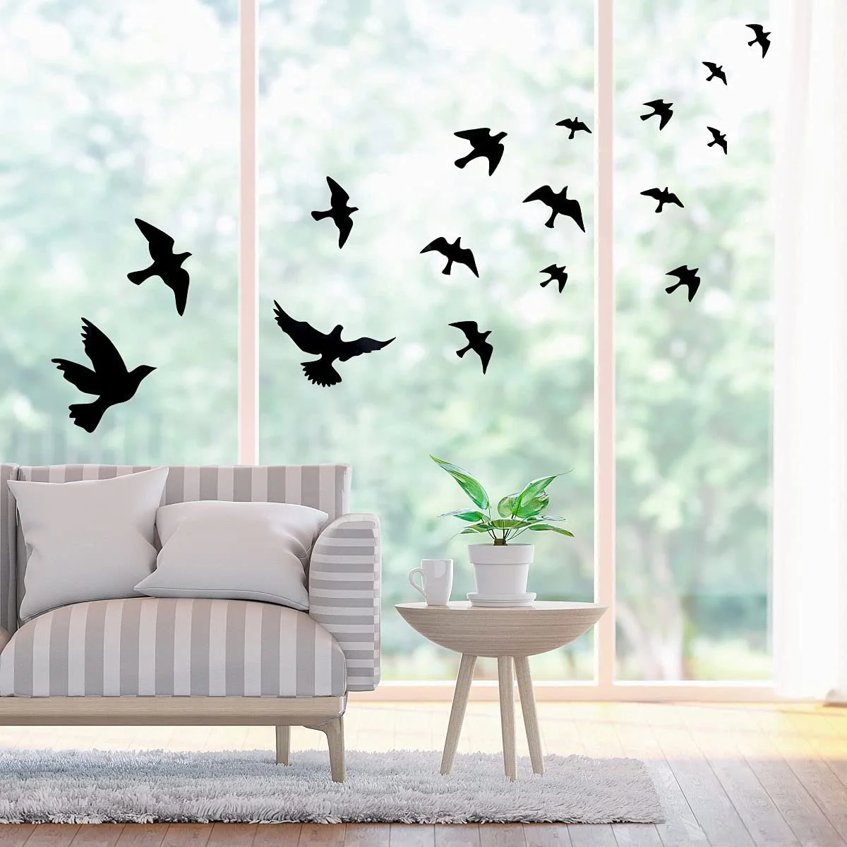 Наклейки на стіну OOTSR 12 шт. Птахи вінілові, фото №5