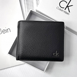 Чоловічий гаманець на магніті шкіряний брендовий Calvin Klein у подарунковій упаковці - Фото 1