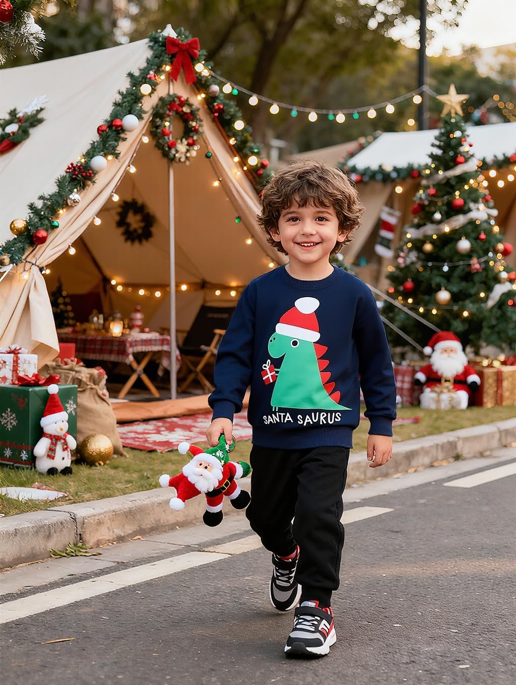 Джемпер Little Hand Детский Свитшот Теплый Рождественский 2 - 7 лет, фото №3