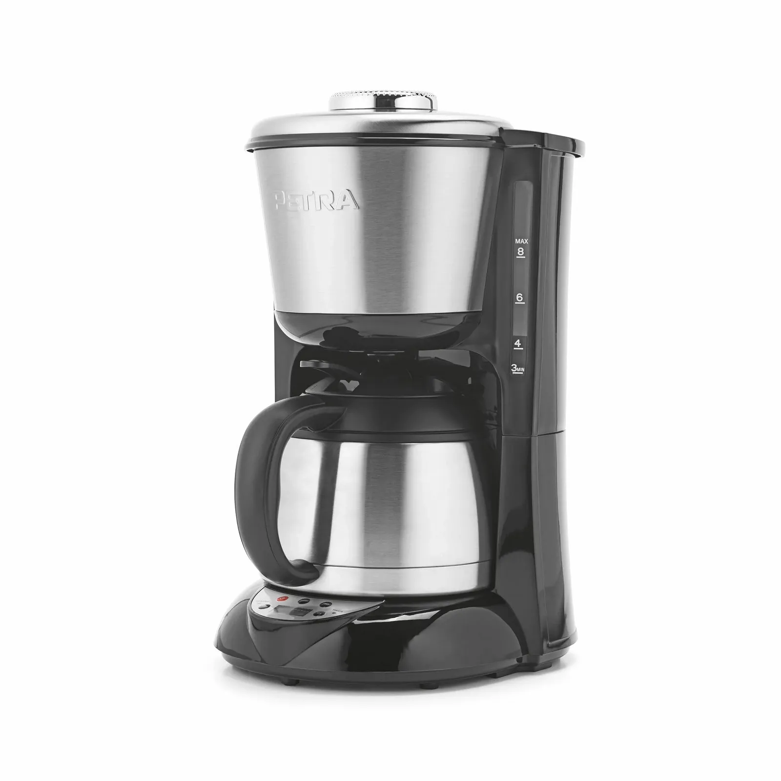 Фильтр-кофеварка Petra PT6162VDE 1 л с кувшином из нержавеющей стали цифровая 800 Вт, фото №1