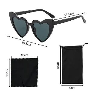 Солнцезащитные очки Сердце Ретро LSYYSL, 3 шт synthetic.ua - Фото 1