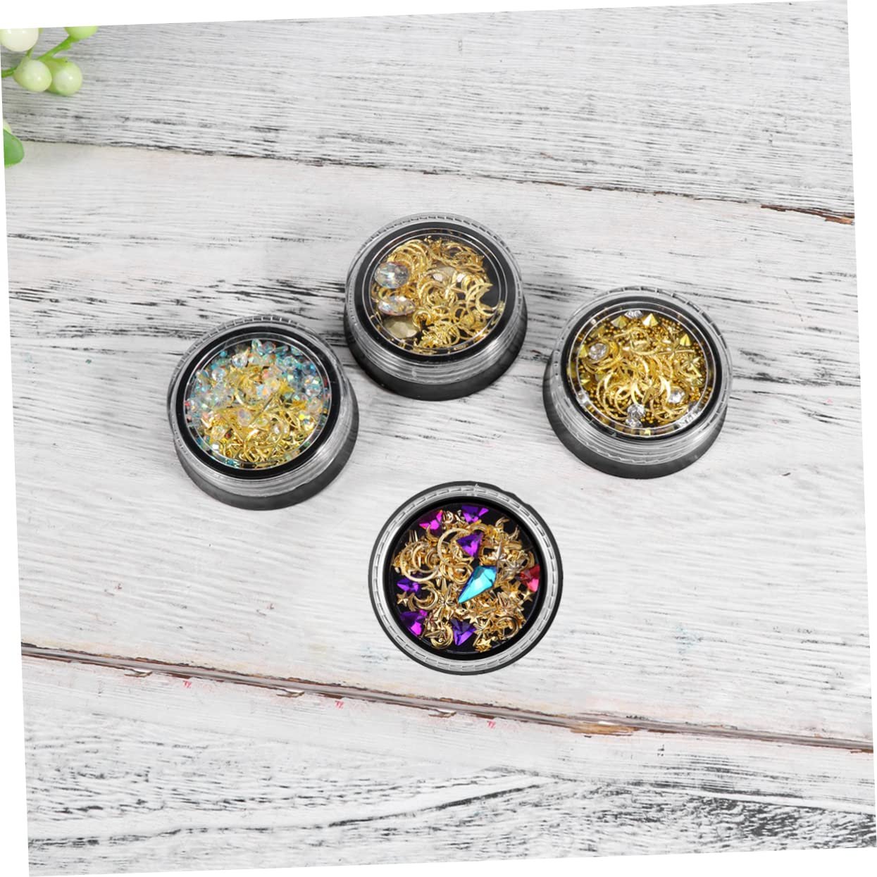 Healeved 3 набори Стрази для манікюру 3D Кольорові, фото №4