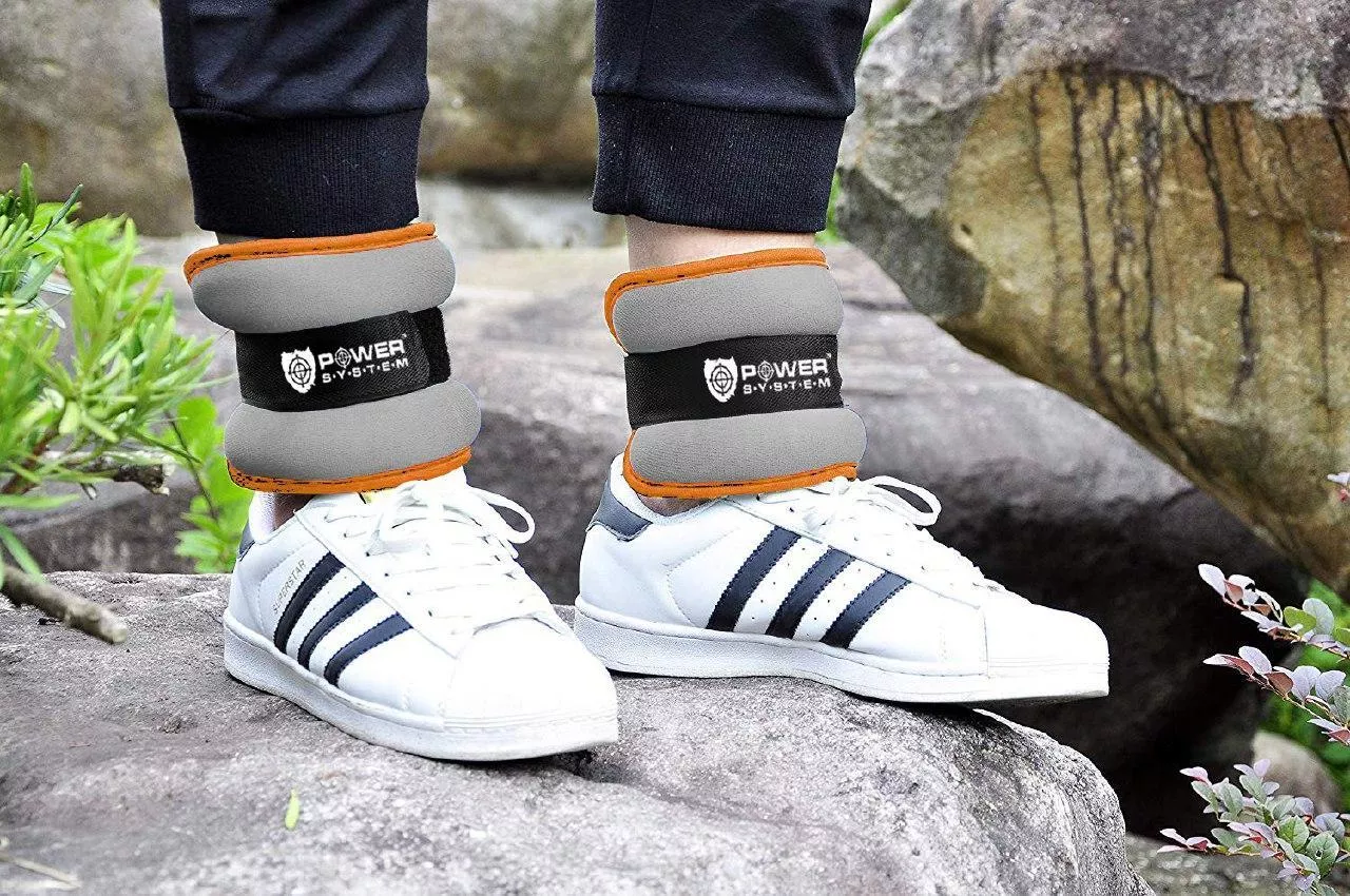 Затяжки для ніг фіксовані Power System 1 кг PS-4046, Grey, фото №3 Затяжки для ніг фіксовані Power System 1 кг PS-4046, Grey, фото №3