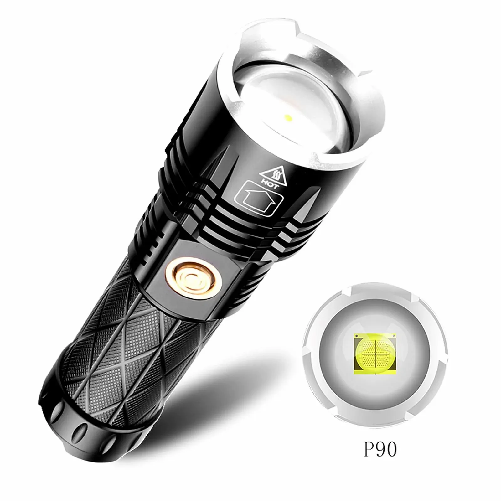 Фонарь plplaaoo XHP90 Type C Перезаряжаемый Диммируемый Многофункциональный Ручной фонарь для активного отдыха, фото №6 Фонарь plplaaoo XHP90 Type C Перезаряжаемый Диммируемый Многофункциональный Ручной фонарь для активного отдыха, фото №6