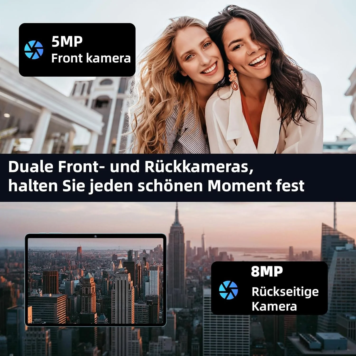 Планшет 11" COLORROOM C5 6+6/128Gb 8 ядер Android 14 8000 mAh Блакитний, фото №7