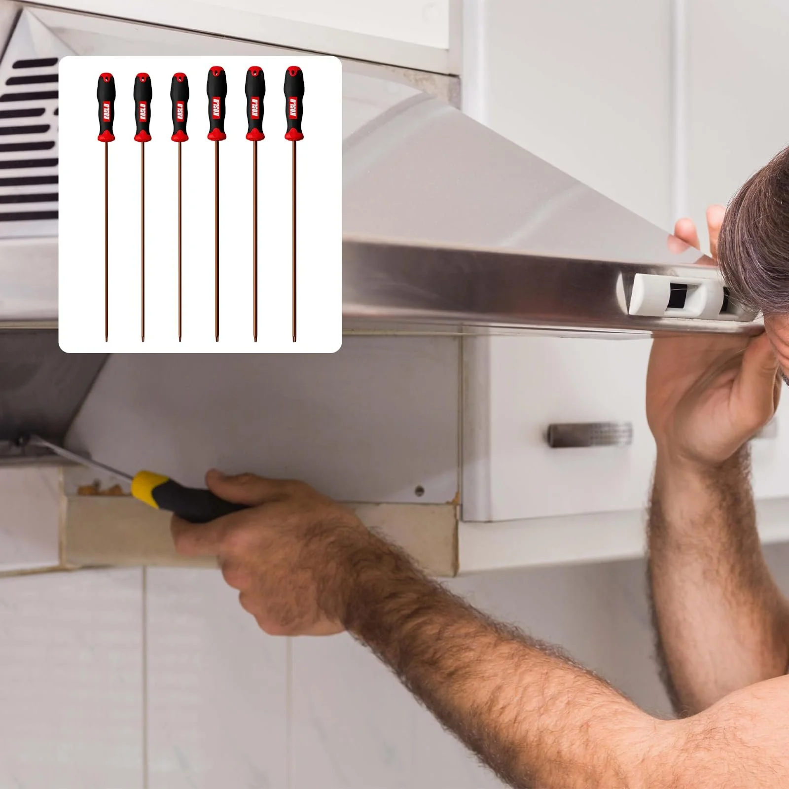 Набір викруток Torx магнітних довгих 300 мм 6 шт. (T10, T15, T20, T25, T27, T30), фото №6