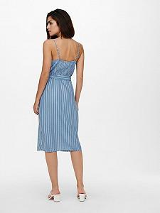 Сукня ONLARISA LONG STRIPE DRESS TLR 15229302 Allure - CLOUD DANCER ONLY Блакитний M synthetic.ua - Фото 1