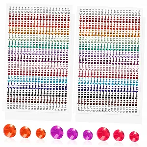 Наклейки Стрази Самоклеючі 3-5мм Прозорий Водяний Діамант Мікс - Фото 1