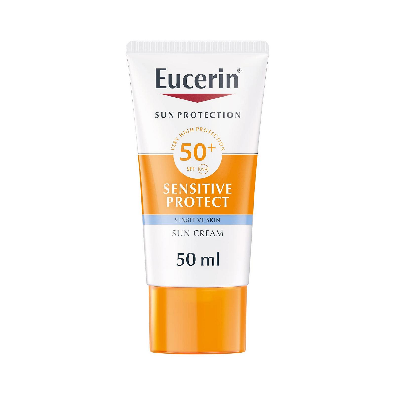 Сонцезахисний крем для обличчя Eucerin Sun SPF50 50 мл, фото №1