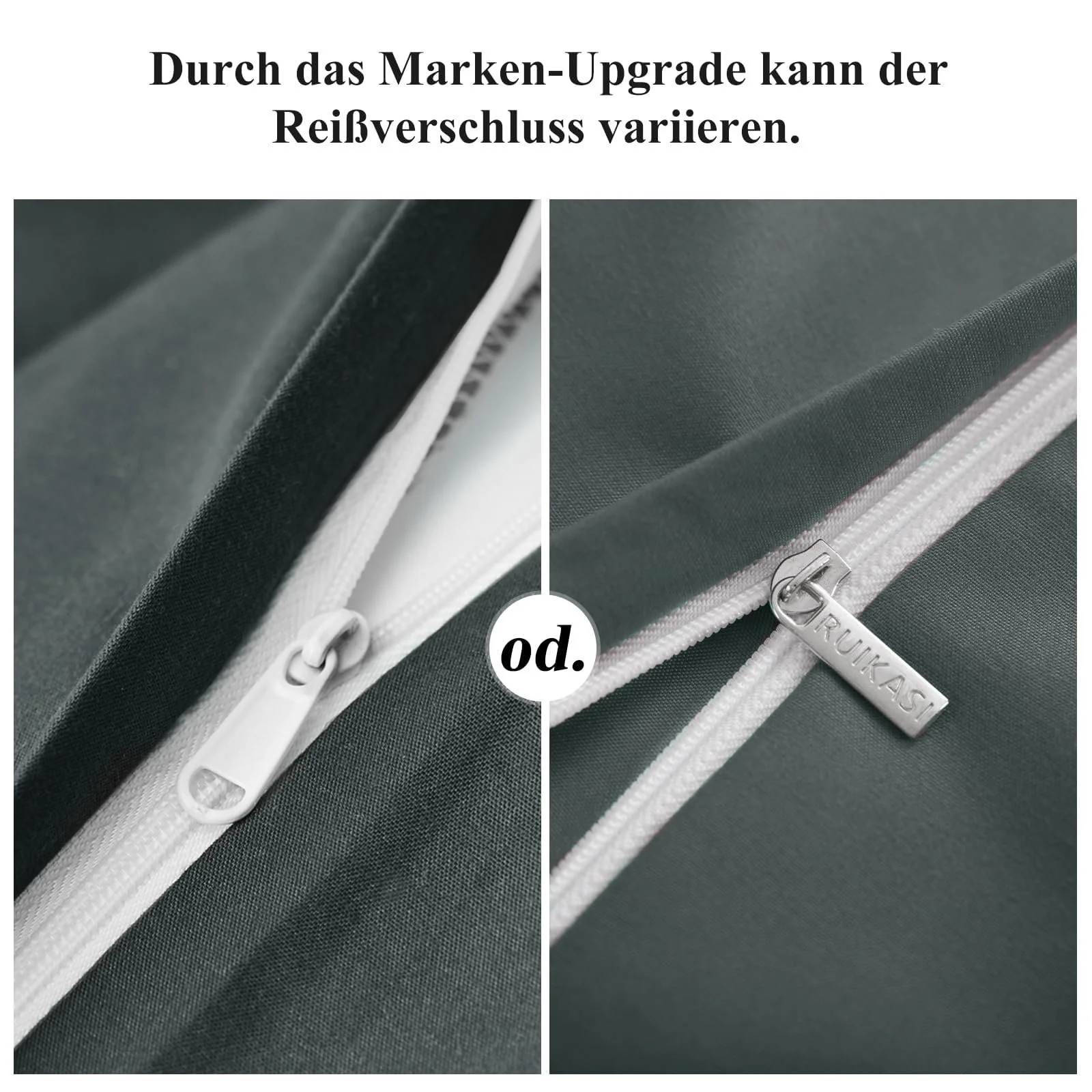 Наволочка RUIKASI 40 x 80 см, Сірий, Набір з 2, фото №6 Наволочка RUIKASI 40 x 80 см, Сірий, Набір з 2, фото №6