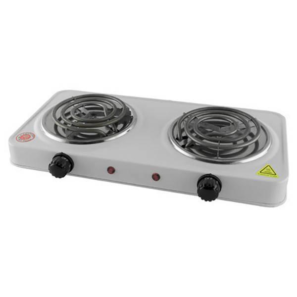 Электроплита спиральная Rainberg RB-888 2400 Вт 2 конфорки Белая, фото №1 Электроплита спиральная Rainberg RB-888 2400 Вт 2 конфорки Белая, фото №1