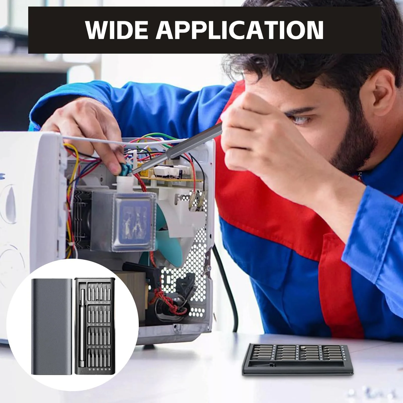 Набір прецизійних викруток 24 в 1 Міні Магнітний, фото №6