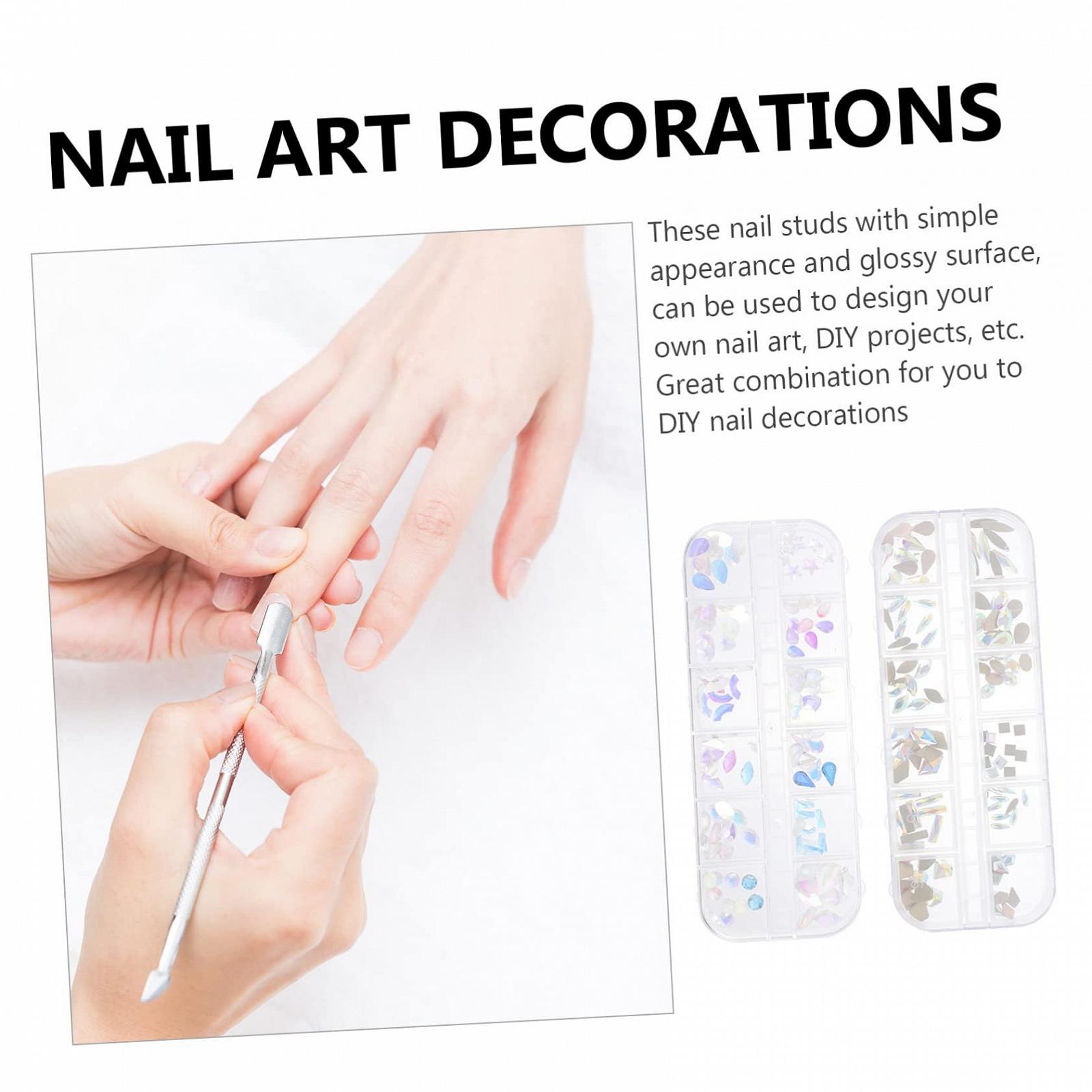 Стрази для нігтів Healvian Boxen Bunte, різнокольорові, для манікюру та особливих випадків, фото №6