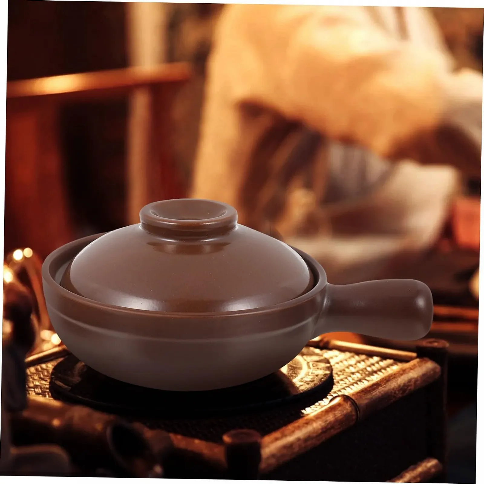 Кастрюля керамическая INOOMP с ручкой Термостойкая, фото №6