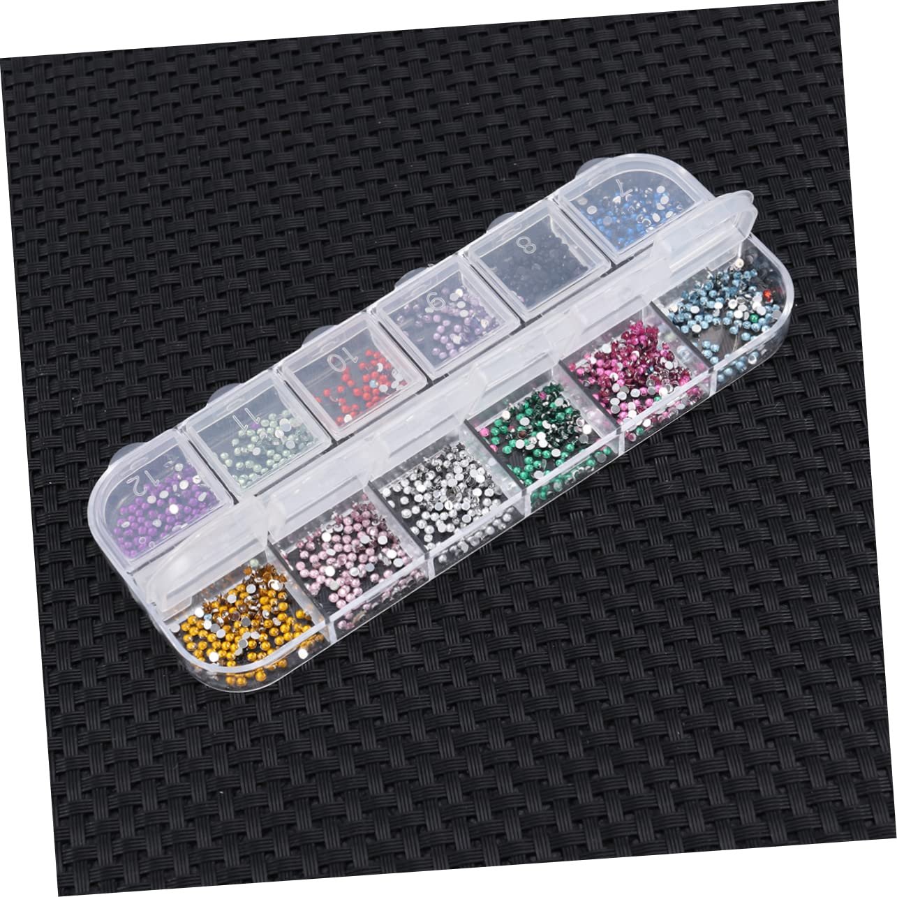 Стрази Housoutil кольорові у прозорій коробці, фото №3