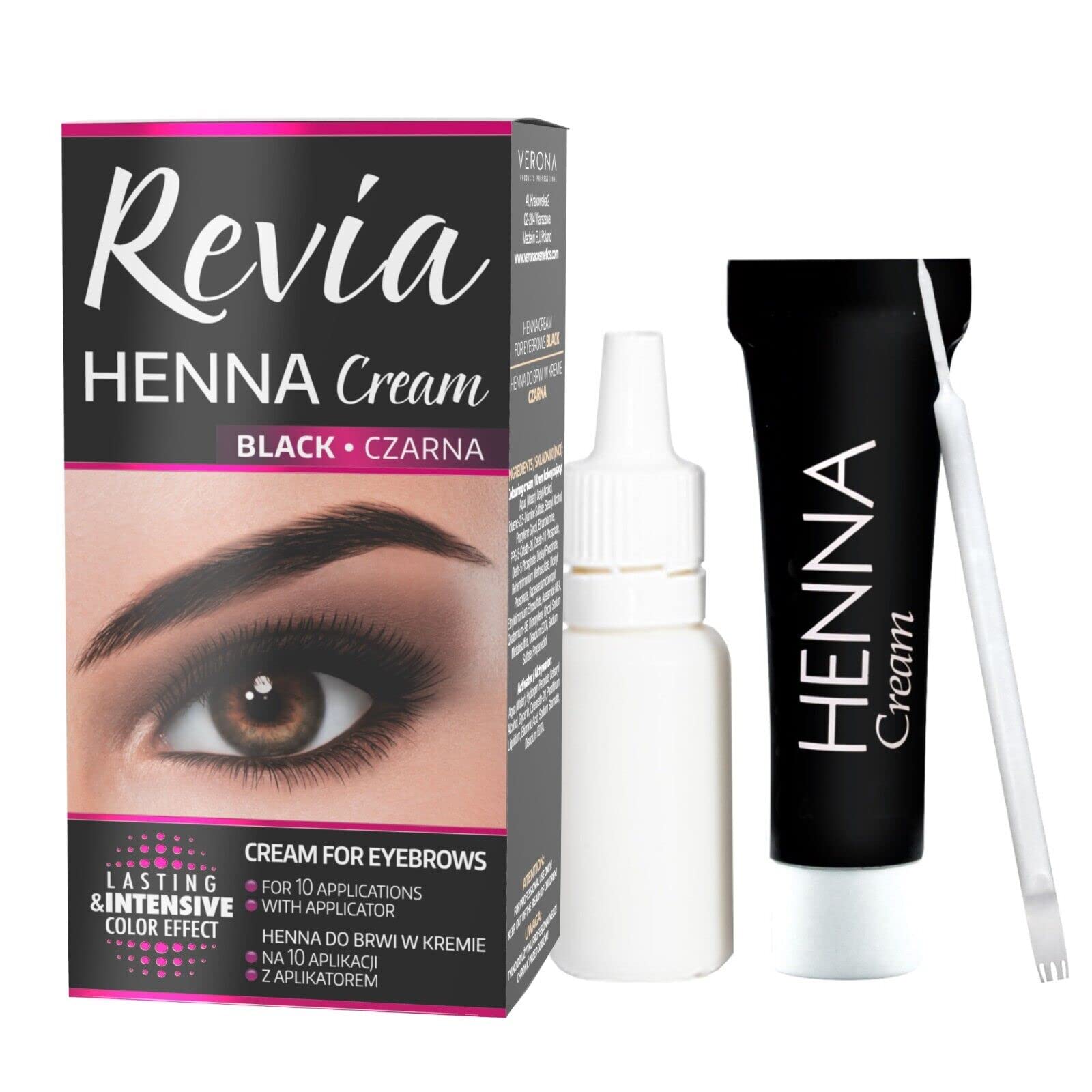 Крем Brow Henna Eyebrow Colour 15 мл Черный, фото №1