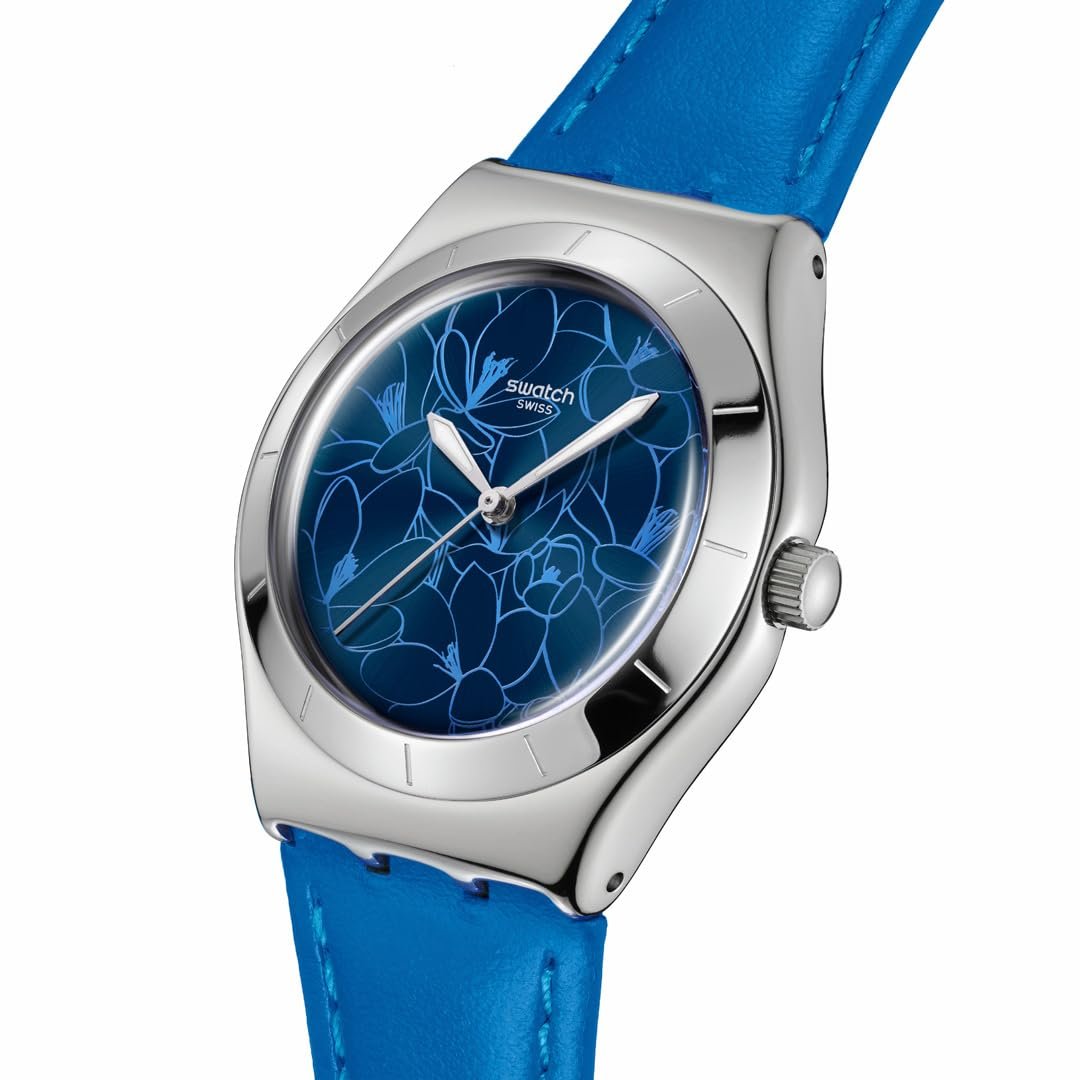Часы Swatch Blue Petal Promise, синий, Ремешок., фото №3 Часы Swatch Blue Petal Promise, синий, Ремешок., фото №3