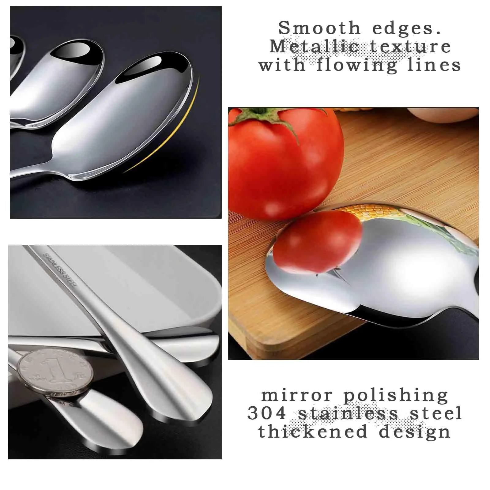 Ложка для сервірування з нержавіючої сталі, фото №5