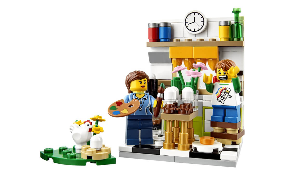 Детский конструктор LEGO Seasonal Роспись пасхальных яиц (40121), фото №2