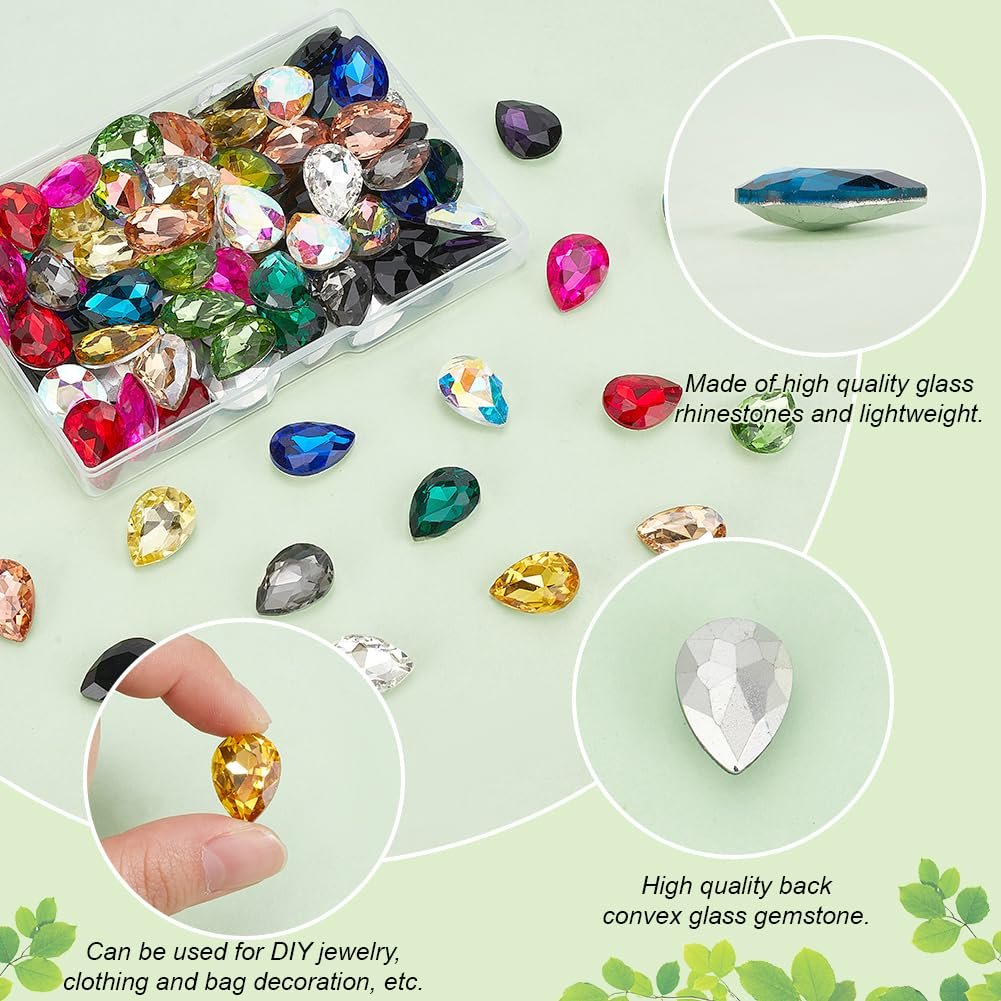 Стрази Краплеподібні Glasstrasssteine 18 x 13 мм, 16 кольорів, фото №4 Стрази Краплеподібні Glasstrasssteine 18 x 13 мм, 16 кольорів, фото №4