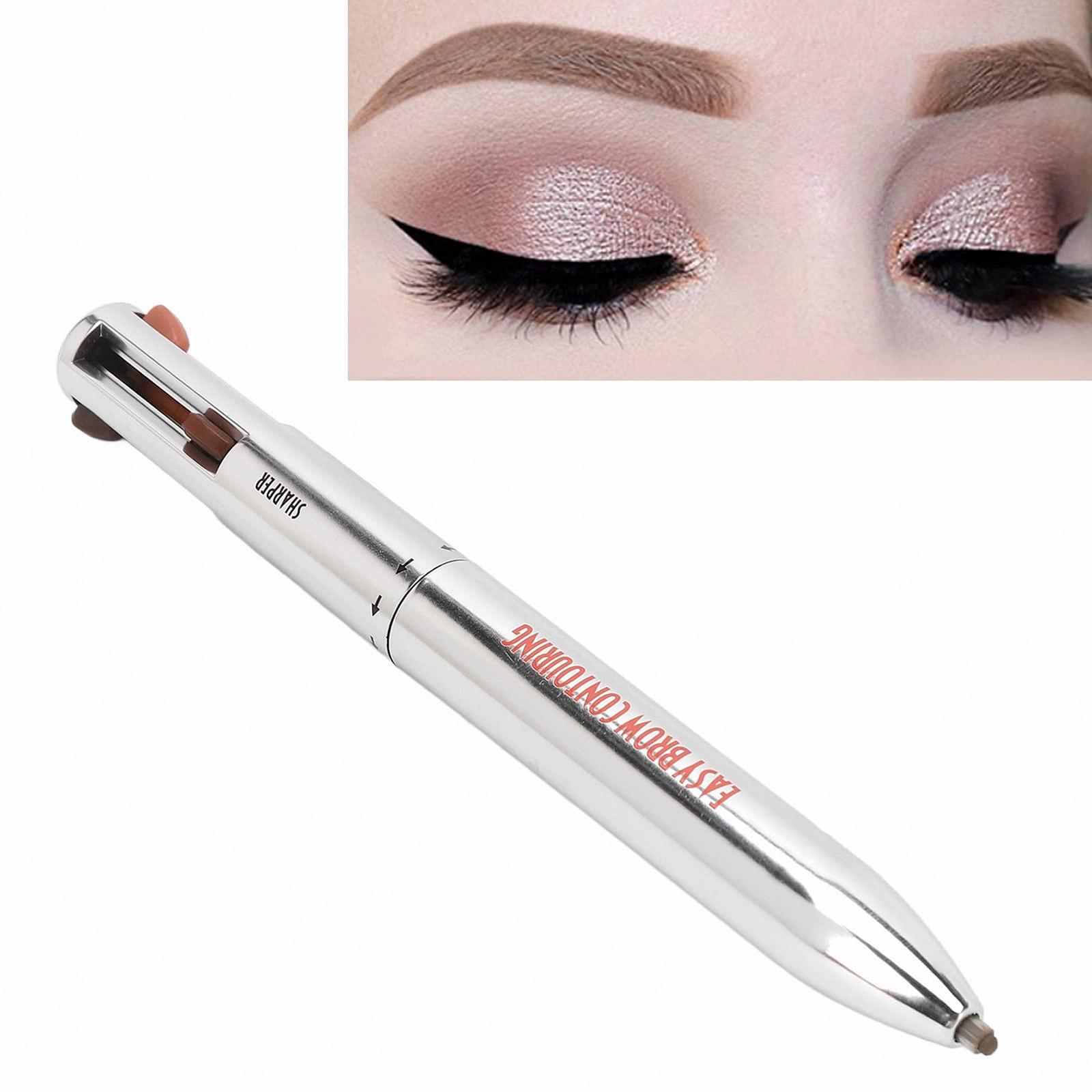 Пензель для брів Portable Professional Waterproof Durable Eyebrow Definition 4-в-1 1# Blonde, фото №5