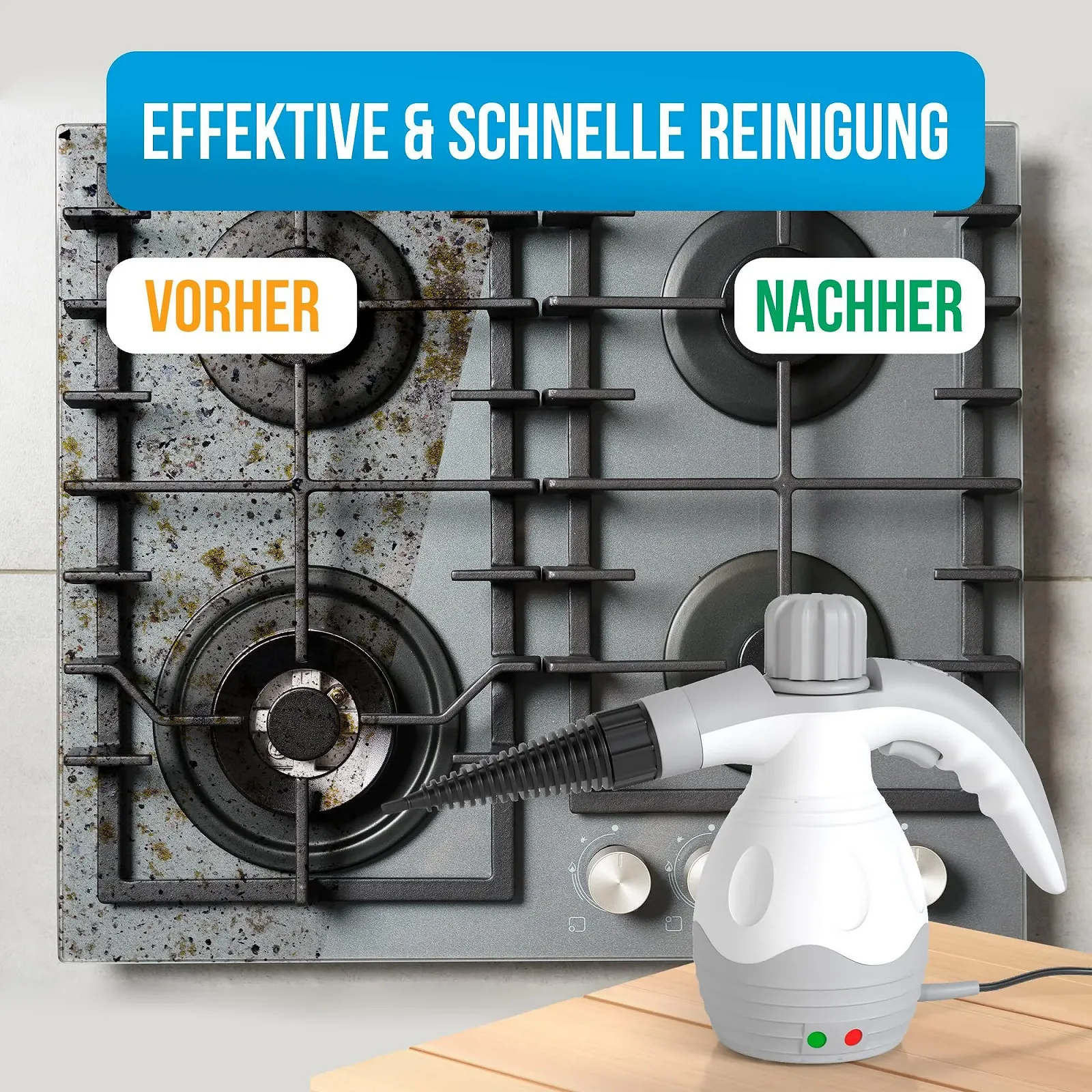 Пароочисник Strex 1200 W 4 бар портативний All-in-One, фото №4