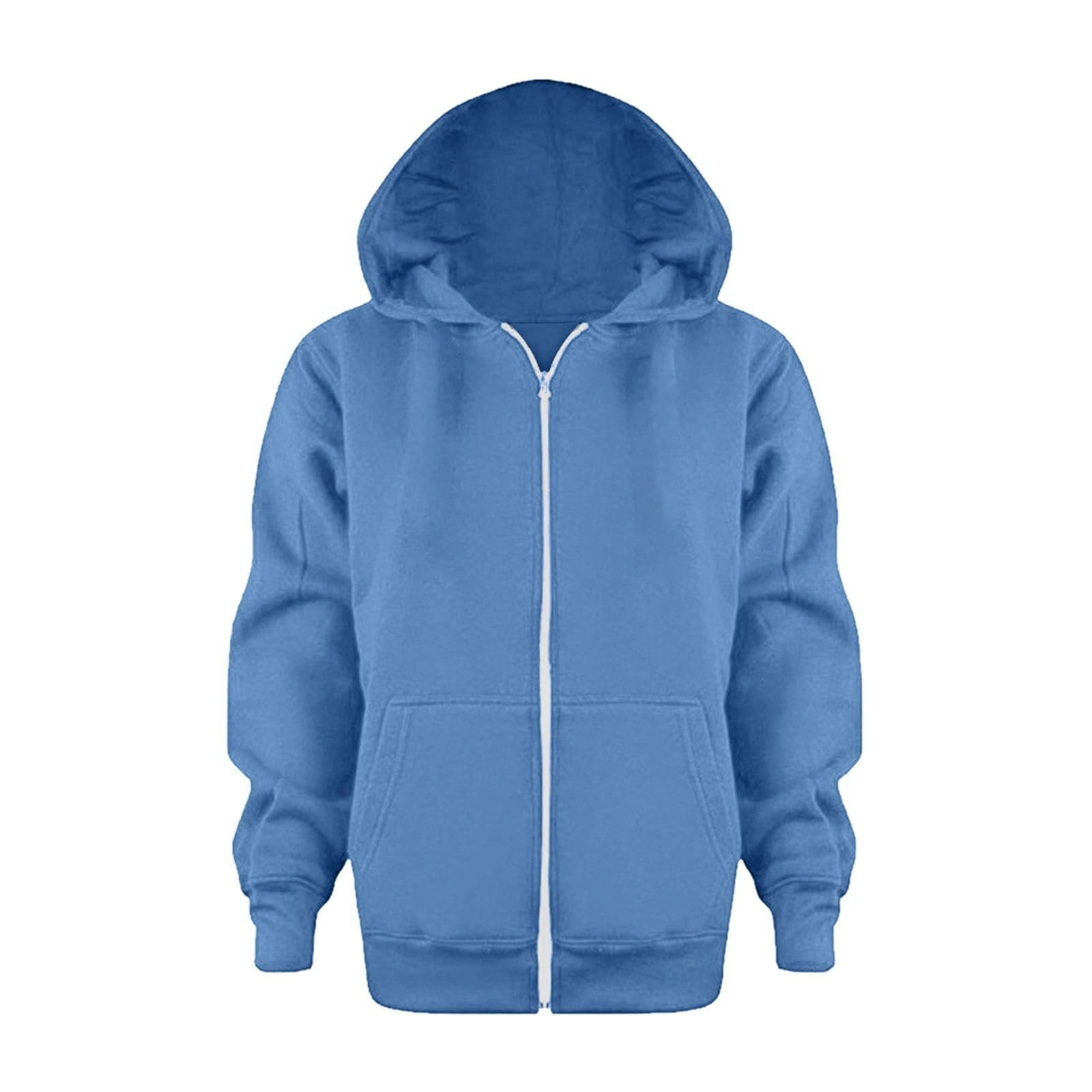 Толстовка Generisch Кофта з капюшоном на блискавці однотонна для дівчаток і хлопчиків, фото №1