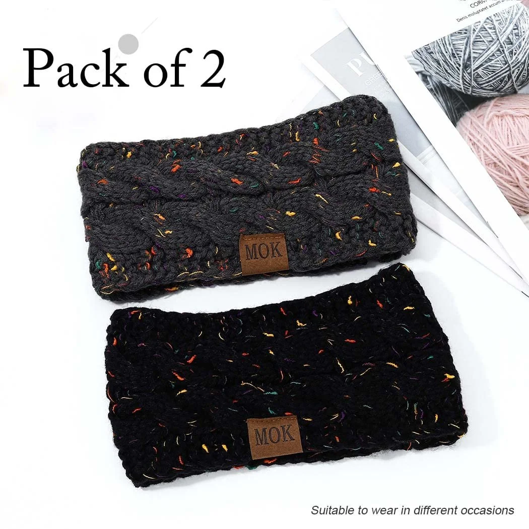 Пов'язка на Голову В'язана Зимова, фото №2 Пов'язка на Голову В'язана Зимова, фото №2